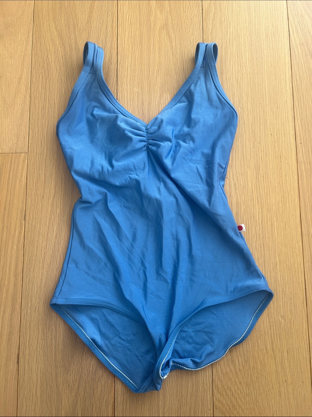 Yumiko blue pinch leotard